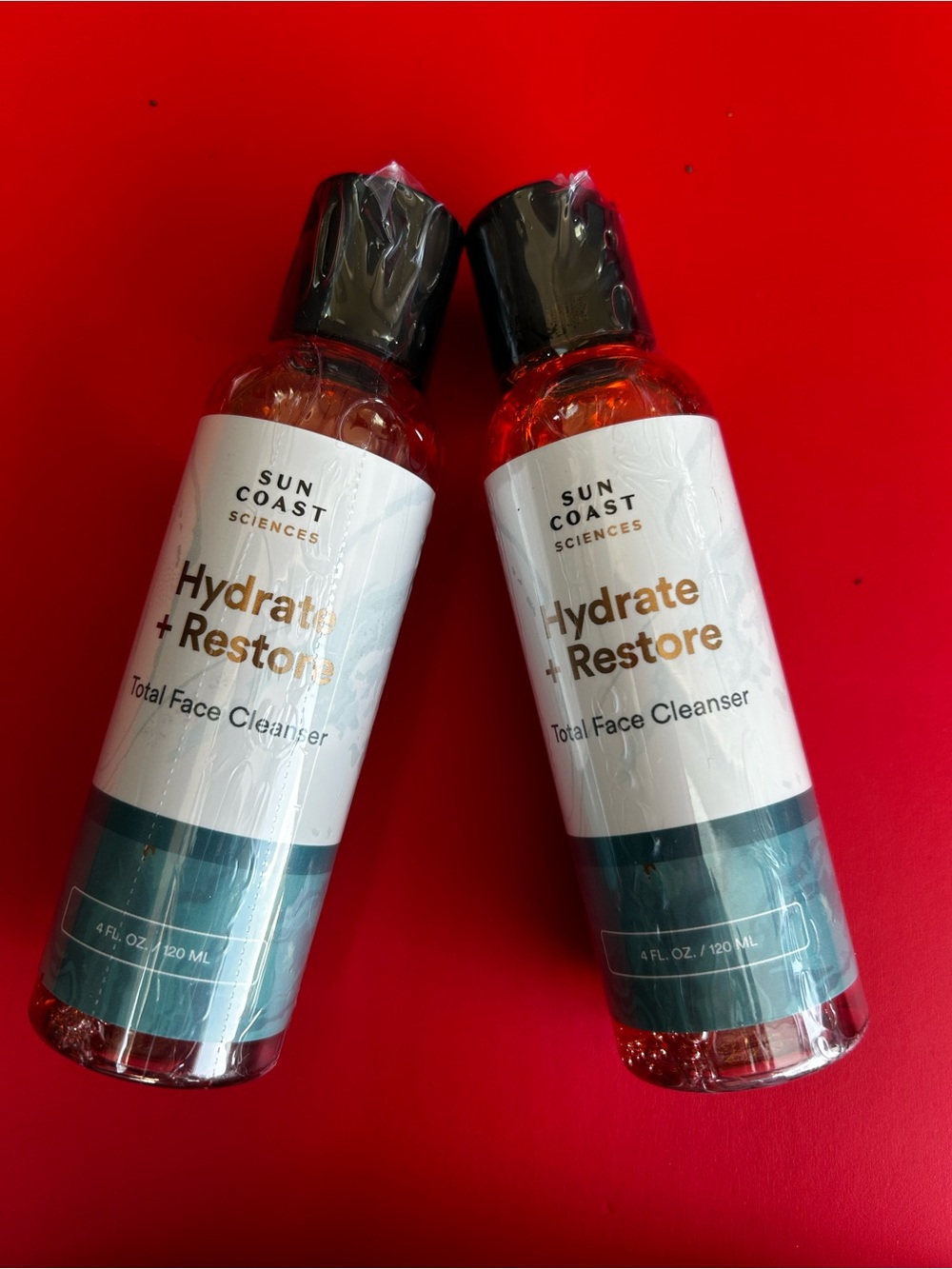 Sun Coast Sciences Hydrate + Restore Total Face Cleanser NEW Lot of 2.